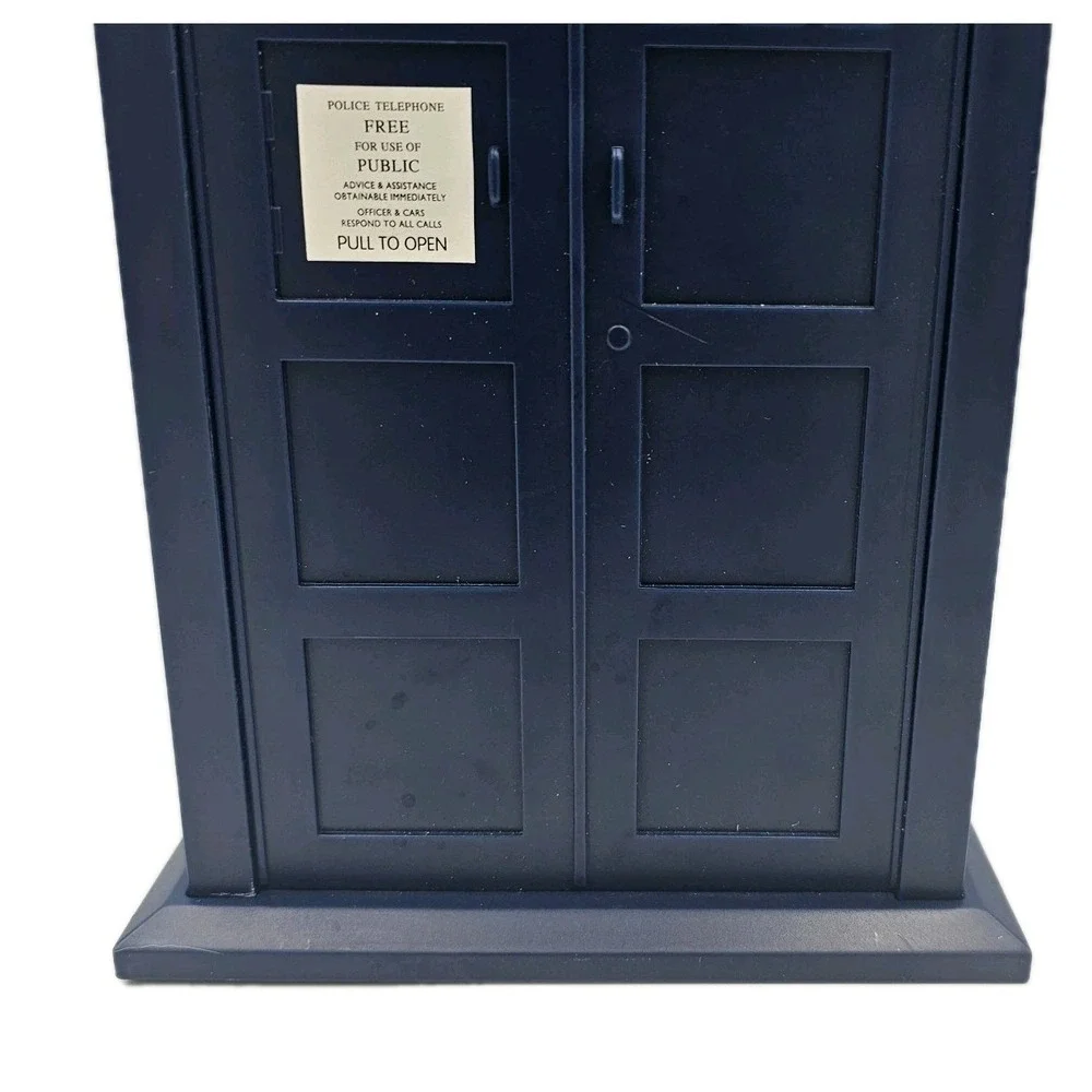 Doctor Who Tardis Cookie Jar 2004 Plastic Police Box BBC Collectible Not Tested